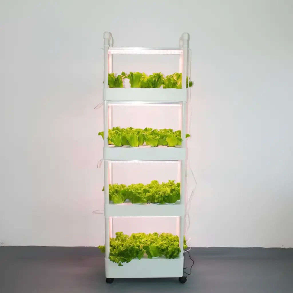 Sistema Hidropónico Vertical Inteligente para Cultivo Interior 56 orificios de cultivo